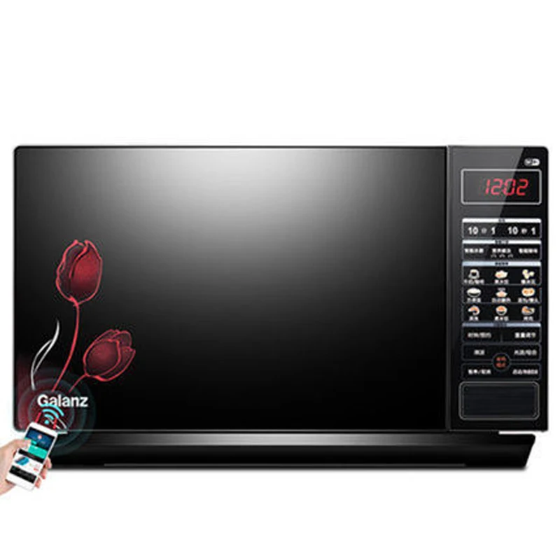 HC-83303FB, микроволновая печь, Паровая, интеллектуальная Конвекционная печь, 23л, большая емкость, кухонная, домашняя, многофункциональная микроволновая печь - Цвет: Red flower