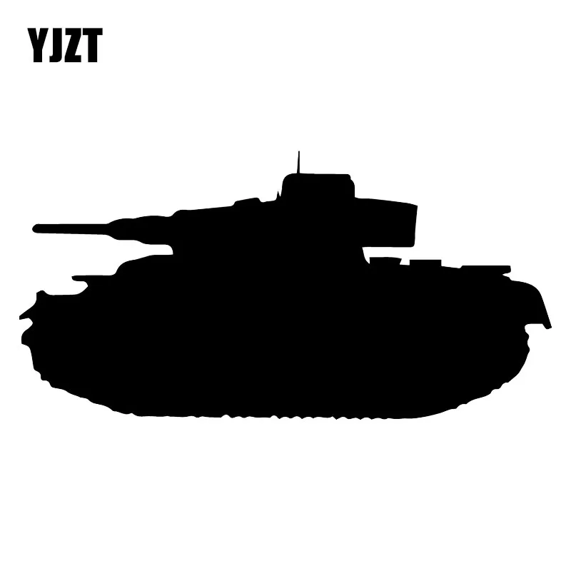 

YJZT 16X8CM Panzer Tank Military Scratch Occlusion Car Sticker Vinyl Decal Decoration C25-0603