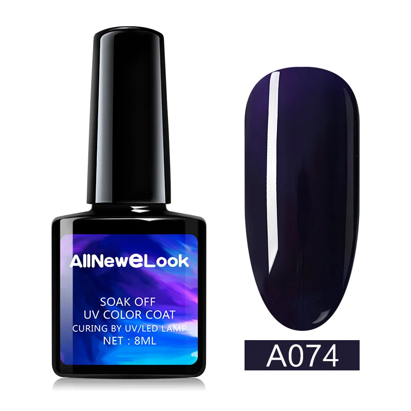 Гель-лак для ногтей allneweook UV 8 мл, 120 цветов, набор гелевых лаков для дизайна ногтей - Цвет: 074
