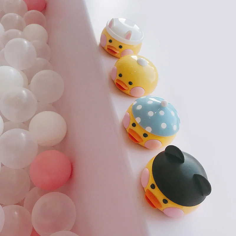 Чехол для контактных линз с 3D мультяшной уткой чехол милый портативный