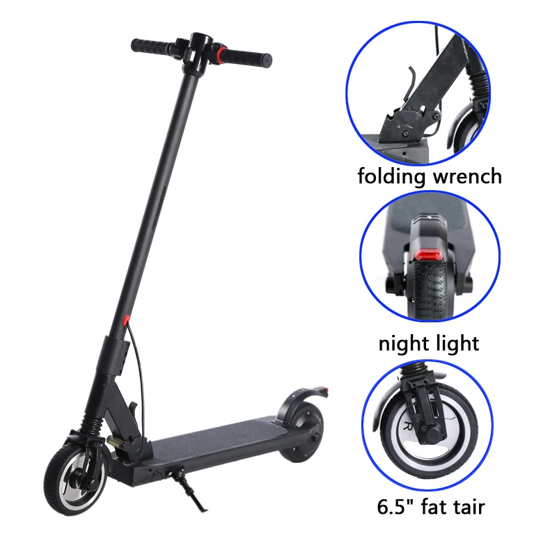 Легкий складной электрический скутер 6.6AH 250 Вт 30 км/ч для взрослых Lightweight Kick скейтборд стоячий Ховерборд Мощный мини Escooter