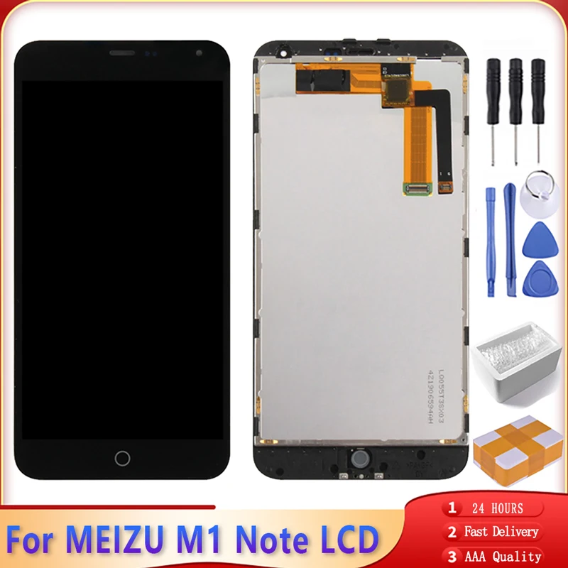 5.5&quot For MEIZU M1 Note LCD Display Touch Screen AAA Quality Digitizer Assembly With Frame Replacement Free Tools | Мобильные