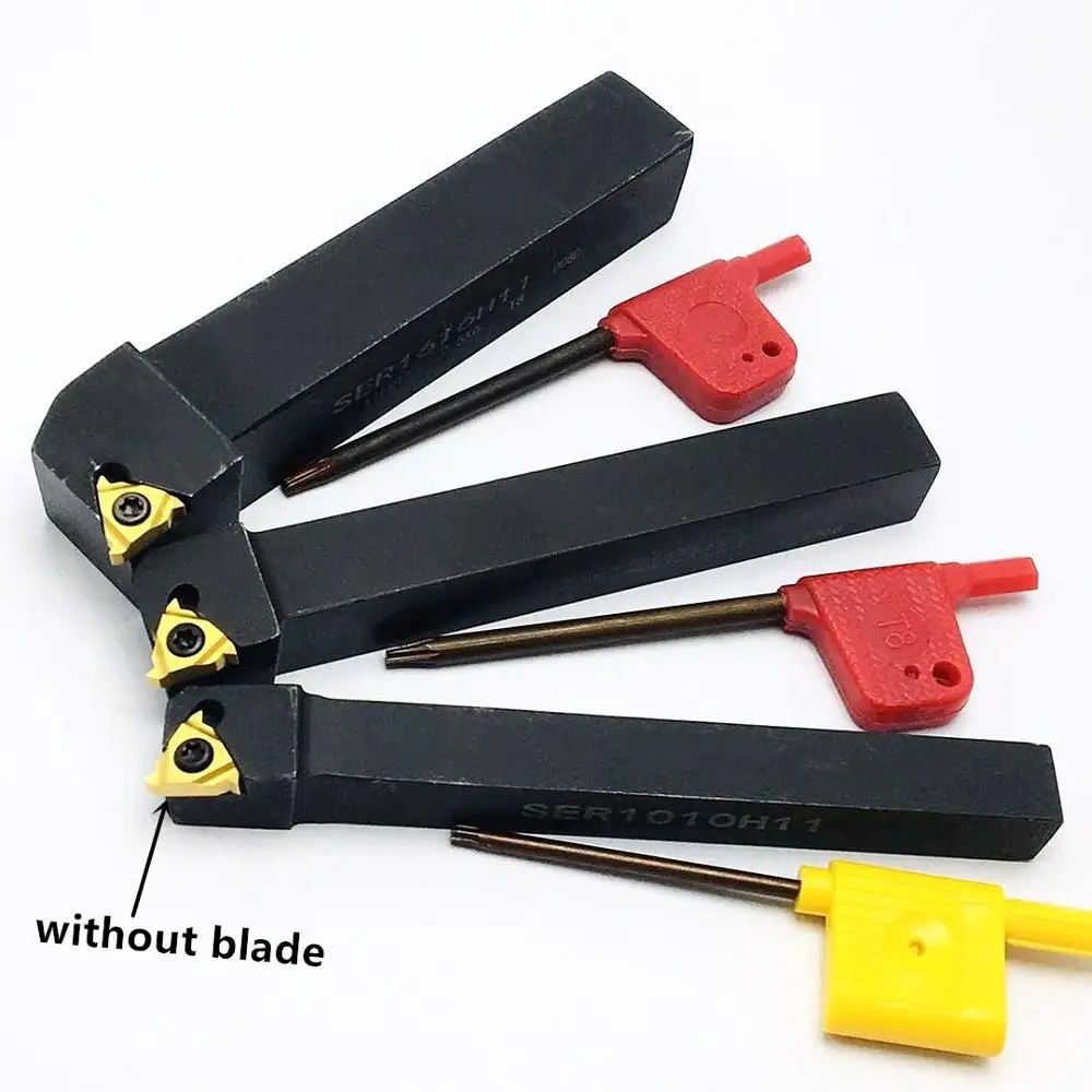 

SER1010H11 SER1212H11 SER1616H11 SER1616H16 SER2020K16 SER2525M16 SEL1616H16 SEL2020K16 CNC external thread turning tool holder