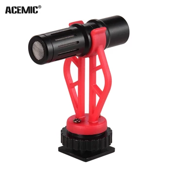 

ACEMIC Hyper-cardioid Video Record Microphone Mic with Shock Mount for DSLR Camera iOS Android Smartphone Vlog Youtube Recording