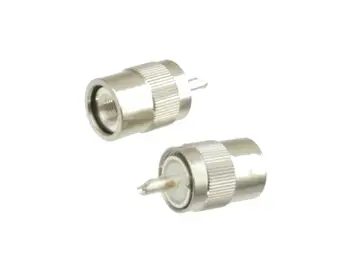 

1pce Connector UHF PL259 male plug solder RG5 RG6 LMR300 RG304 cable Straight
