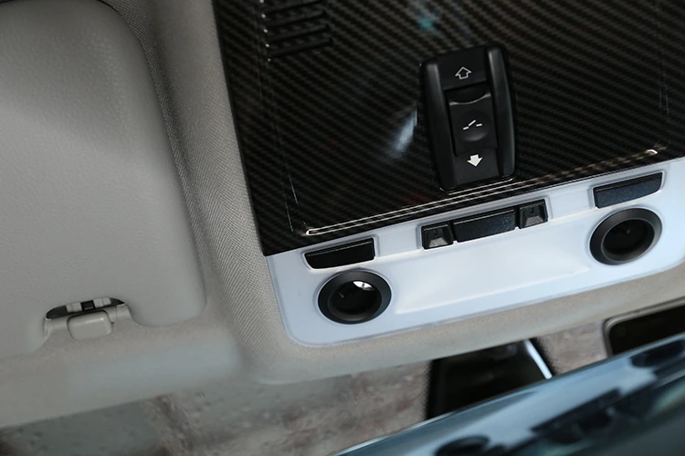 1 шт. для BMW E90 3 серии 2005-2012 аксессуары из углеродного волокна ABS автомобиль передний ряд крыша лампа-украшение для чтения крышка отделка