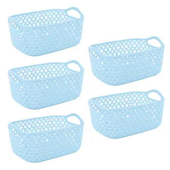 

5PCS Desktop Storage Basket Plastic Storage Case Sundry Storage Container