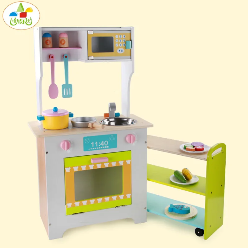  Wooden Multi-functional CHILDREN'S Toy Model Kitchen Stove Kitchen Children Play House Model Kitche - 4000267443580