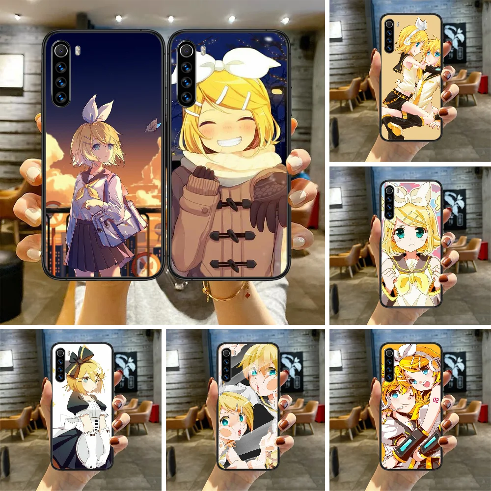 Чехол Kagamine Rin Vocaloid Anime для телефона XIAOMI Redmi Note 3 4 4X 5 6 7 8 9 Pro T S Max Черный силиконовый