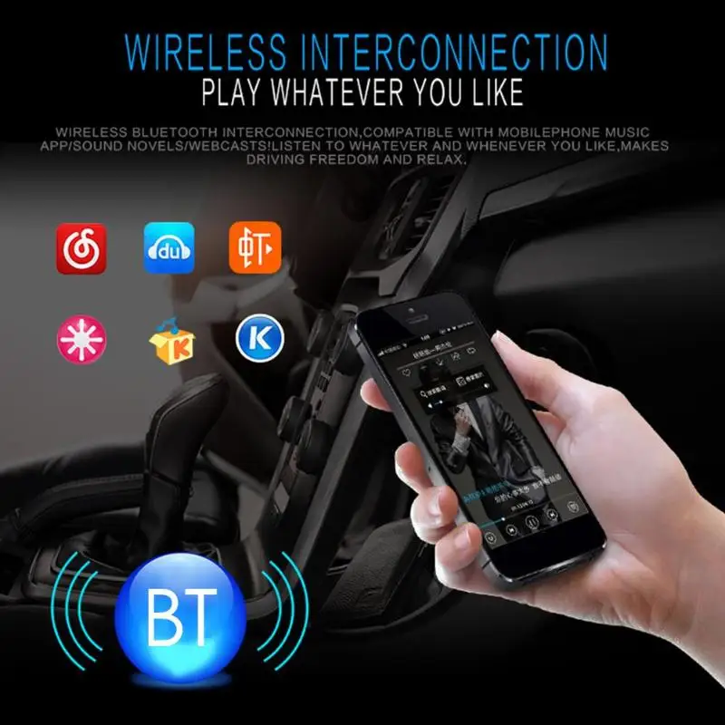 VODOOL 1din 12 В в-dash Bluetooth Авторадио автомобиля стерео радио FM пульт дистанционного управления USB/TF/AUX вход Авто аудио MP3 мультимедийный плеер