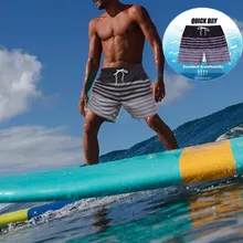 Полосатые мужские шорты с принтом, Повседневная пляжная одежда, плавки с принтом, Пляжные штаны, пляжные мужские летние шорты для серфинга