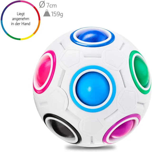 Antistress Cube Rainbow Ball Puzzles Football Magic Cube Educational Learning Toys for Children Adult Kids Stress Reliever Toys 3
