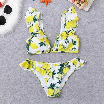 

High Fashion Ladies Intimates Fashion Women Floral Print Bathing Suits Bathing Suits Casual Super-thin Soft Female Brassiere Hot