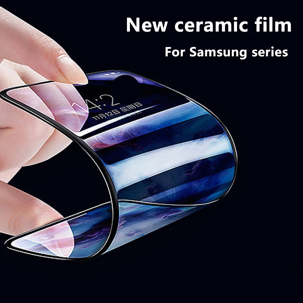 New Ceramic Screen Protector Film For Samsung A42 A41 A33 A40 A32 A22 4G/5G A31S A21S A12 Full Cover Super Toughness Anti-broken | Мобильные