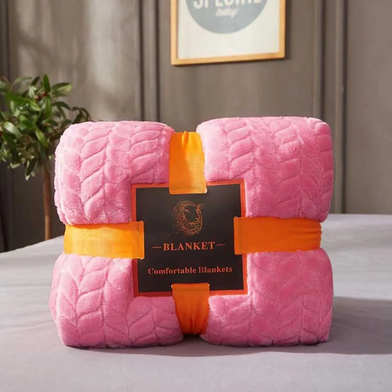 Мягкое дышащее одеяло для кондиционера, тонкие полосатые клетчатые удобные постельные принадлежности, розовое, серое, фиолетовое одеяло - Цвет: pink