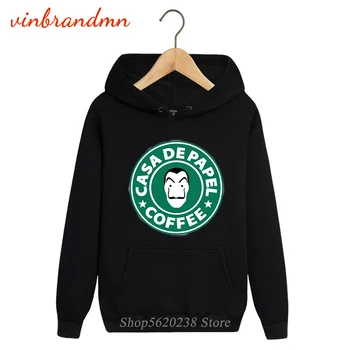 

Hot-sale Men Printed Hoodies La Casa de Papel Fleece Pocket Hoodie La Casa de Papel Coffeet Printed Graphic Sweatshirt Hooded