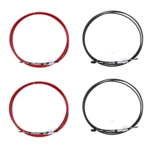 4 комплекта 10FT Универсальный Морской Кабель управления дроссельной заслонки для Yamaha моторы-красный+ черный