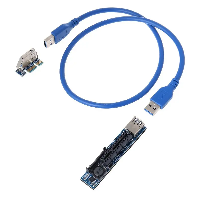 Добавить на карту PCI Express USB 3 0 адаптер Райзер Расширитель карта PCIe E SATA Riser x1 к слоту