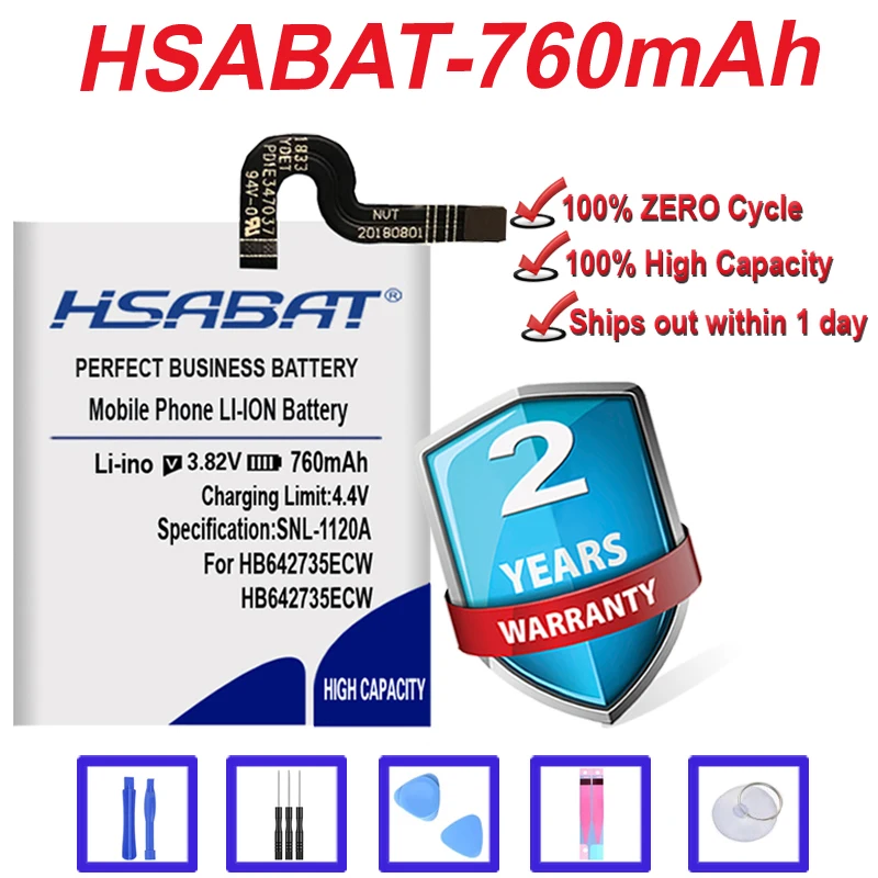 Топ бренд 100% новый 760mAh аккумулятор для Huawei HB642735ECW в наличии | Мобильные телефоны и