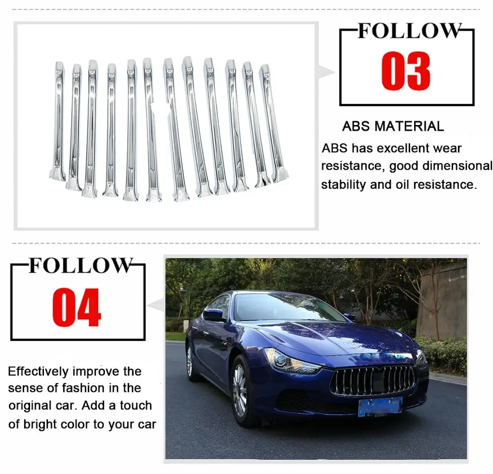 Для Maserati Ghibli 2013 2014 2015 2016 2017 сетка передняя решетка декоративная формовочная