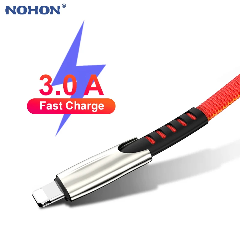 

1m 2m 3m Data USB Charger Cable For iPhone Xs Max XR X 8 7 6 s 6s Plus iPad Mini 3A Fast Charging Genuine Mobile Phone Cord Long