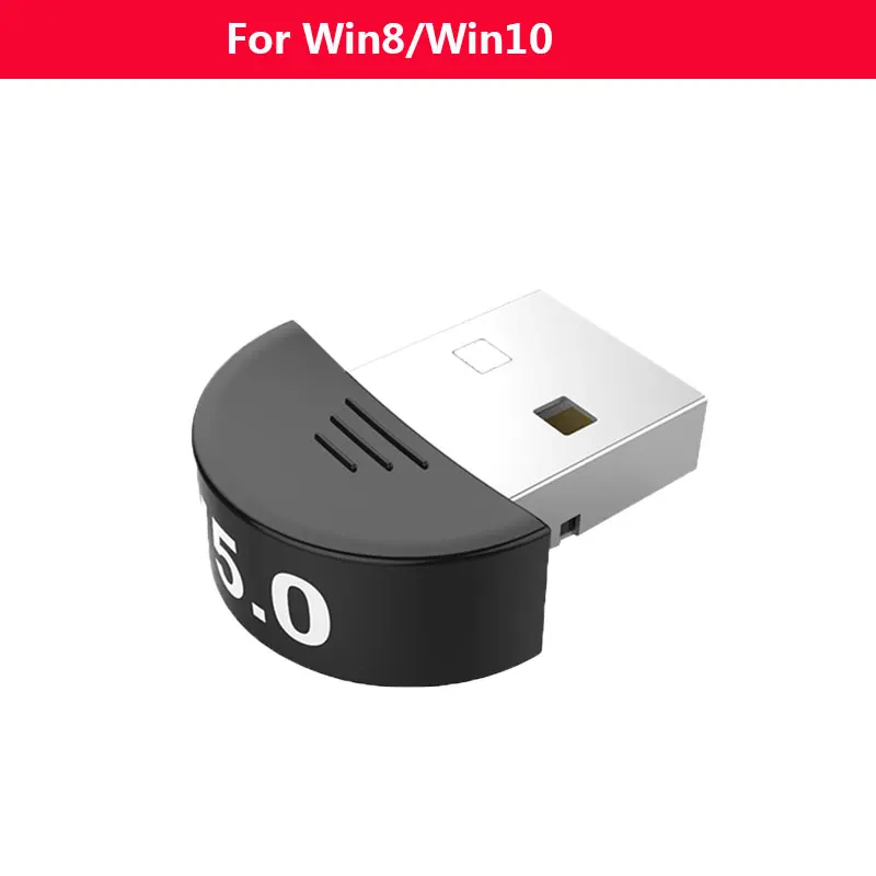 Bluetooth 5,0 приемник USB беспроводной Bluetooth адаптер аудио ключ Отправитель для ПК компьютер ноутбук наушники USB передатчик - Цвет: Синий