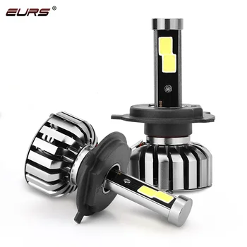 

EURS N7 H4 LED H7 9005 9006 H11 H8 COB LED Car Headlights Bulb Fog Lamp 80W 6000K 8000LM High Low Beam H4 Replace LED Headlamp
