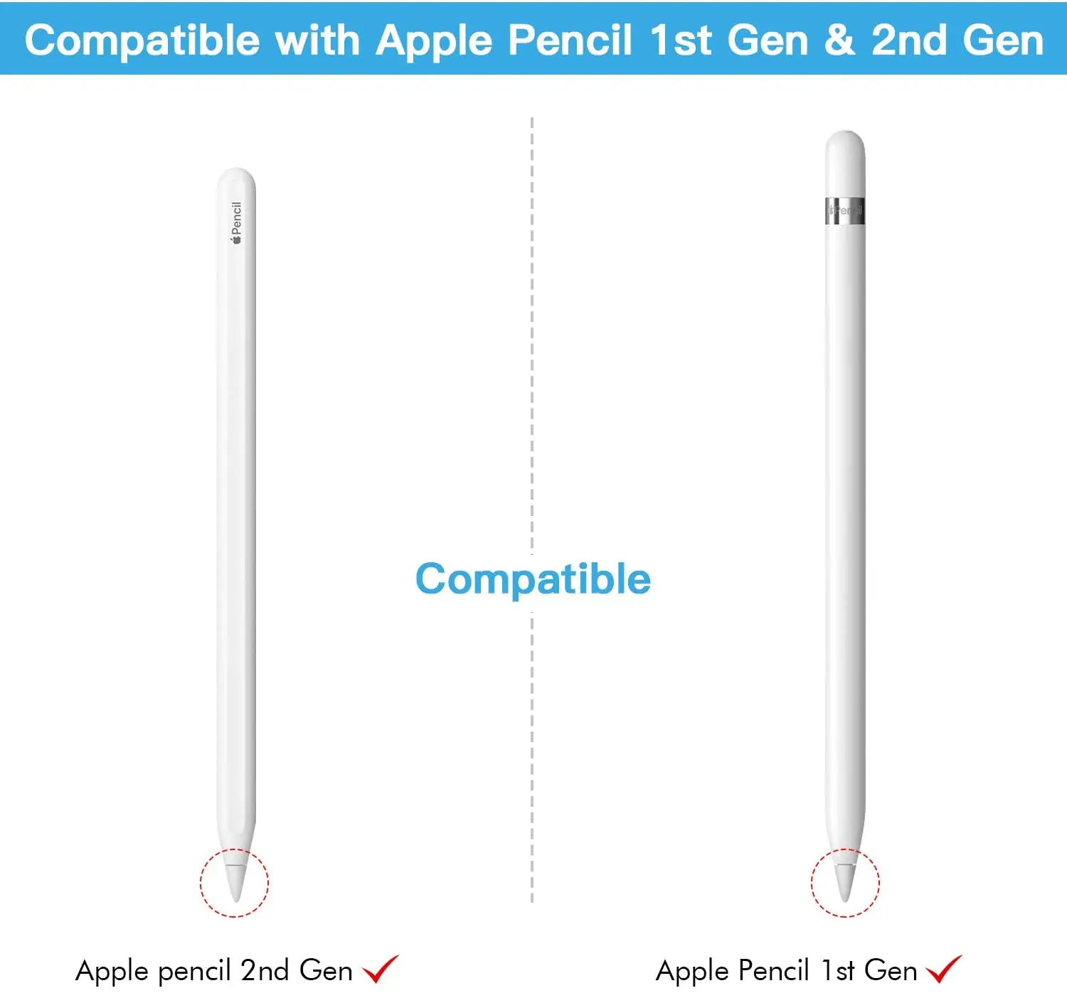 2nd Generation Apple Pencil Compatibility Ujung Pena Untuk Apple