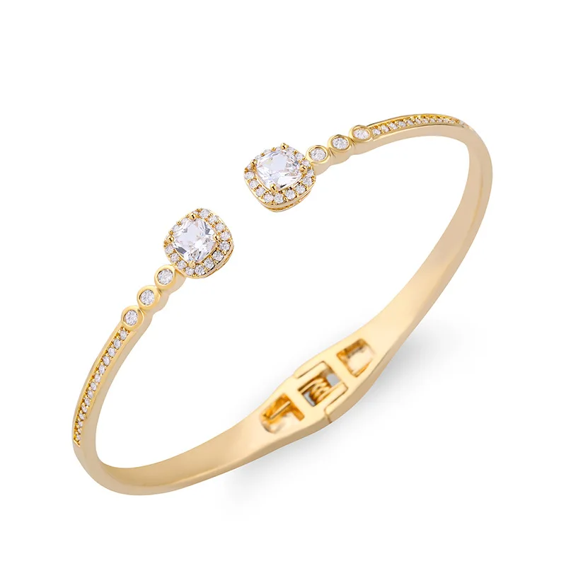 NB31 браслет из стерлингового серебра 925 пробы, браслет из циркона, Модный женский браслет