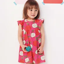 Little maven/летнее хлопковое платье принцессы с карманами и фламинго для девочек от 2 до 7 лет; нарядное детское платье для маленьких девочек