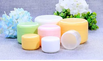 

50pcs 20/50/100g Plastic Refillable Sample bottles Travel Face Cream Lotion Cosmetic Container Empty Makeup Jar Pot Box