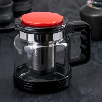 

Teapot "Flower", 750 ml, color black
