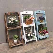 Скандинавский деревянный двухуровневый цветок подставка из дерева растение Подставка под растения напольная подставка для цветов садовая подставка украшения для балкона