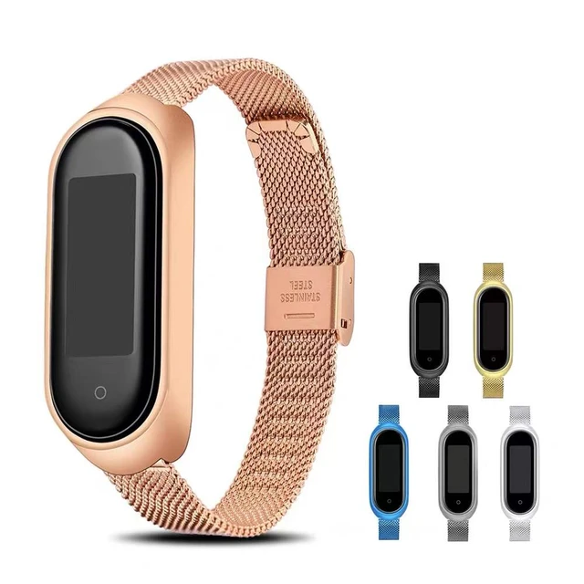 Correa de Metal para Xiaomi Mi Band 6, repuesto de pulsera para reloj  inteligente Xiaomi Mi Band 3, 4 y 5 - AliExpress