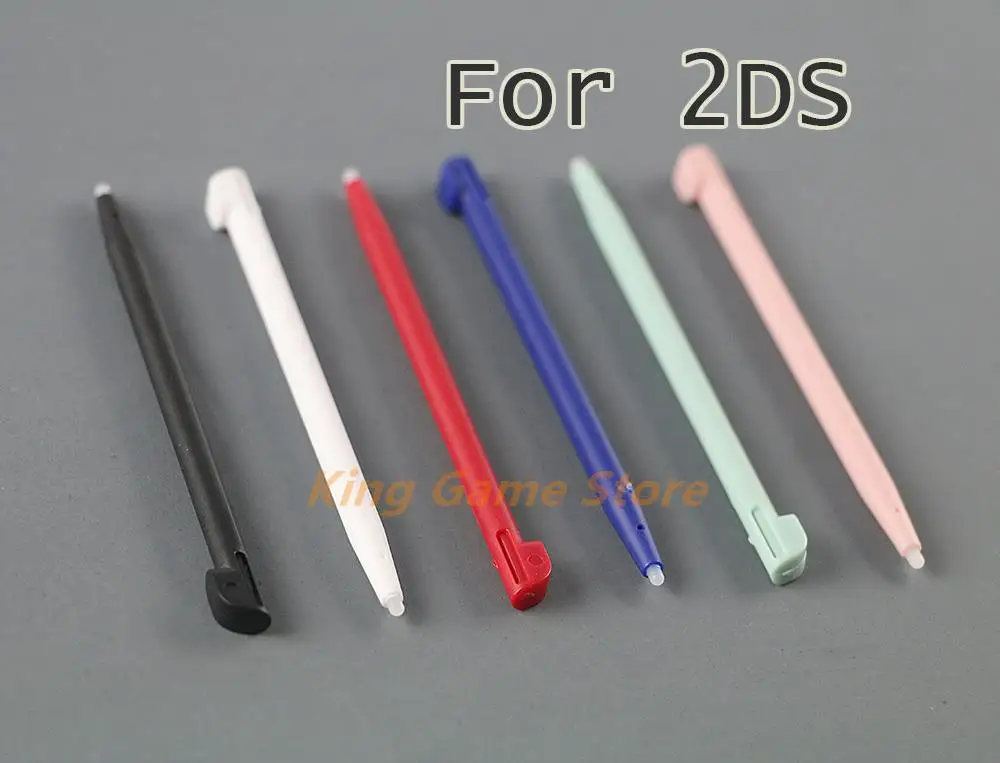 2DS 상단 표면 미러 외부 렌즈 커버 교체용, 닌텐도 2DS 콘솔용 LCD 화면 전면 플라스틱 블랙 화이트 40 개
