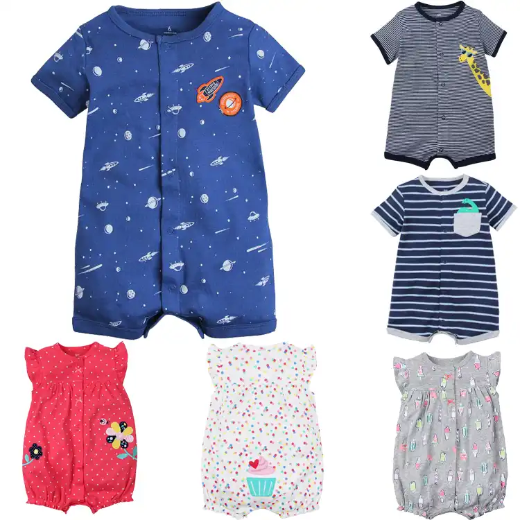 newborn short sleeve romper