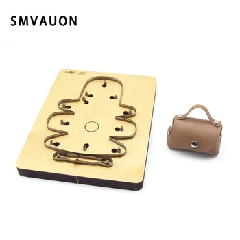 

SMVAUON Leather Knife Cutting Die Customized Handbag Shape Punching Coin Holder Change Purse Small Wallet Cutter Mold DIY