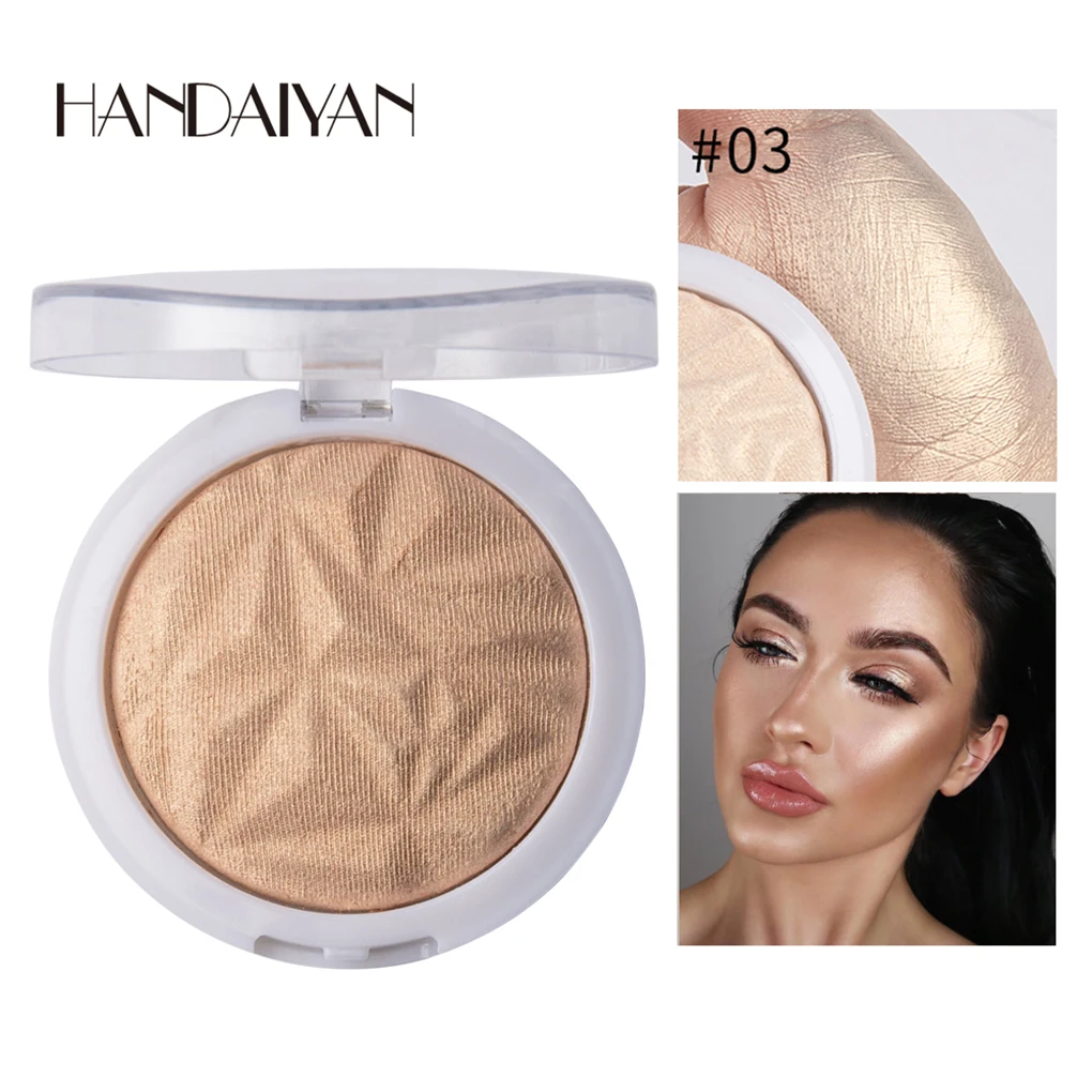 

6 Colors New Highlighter Powder Palette High Gloss Shimmer Powder Makeup Cosmetic Long Lasting Highlighter Shimmering Powders