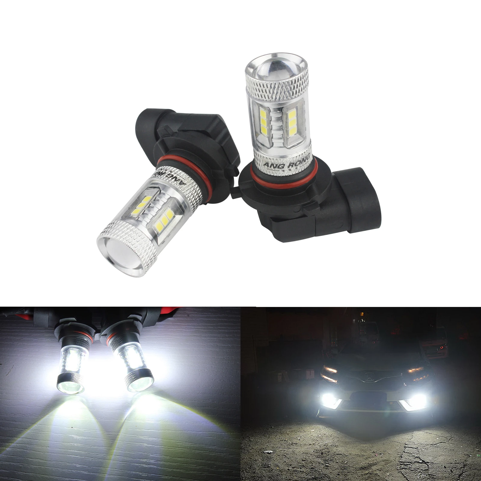 ANGRONG bombilla HB3 9005 de alta potencia, 15W, luz LED antiniebla, lámpara de DRL (CA262x2), 2 uds.|9005 bulb|hb3 9005projector fog - AliExpress