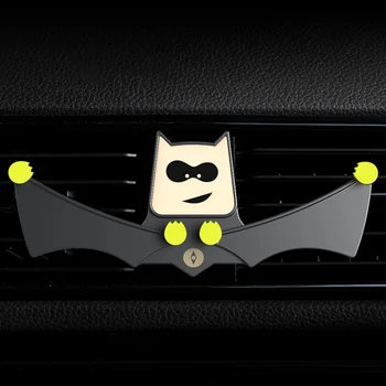 

Car Ornament Clip Cartoon Bat Mobile Phone Bracket ABS Clip Trim Decorative Auto Air Outlet Car Center Control Accessories Gifts