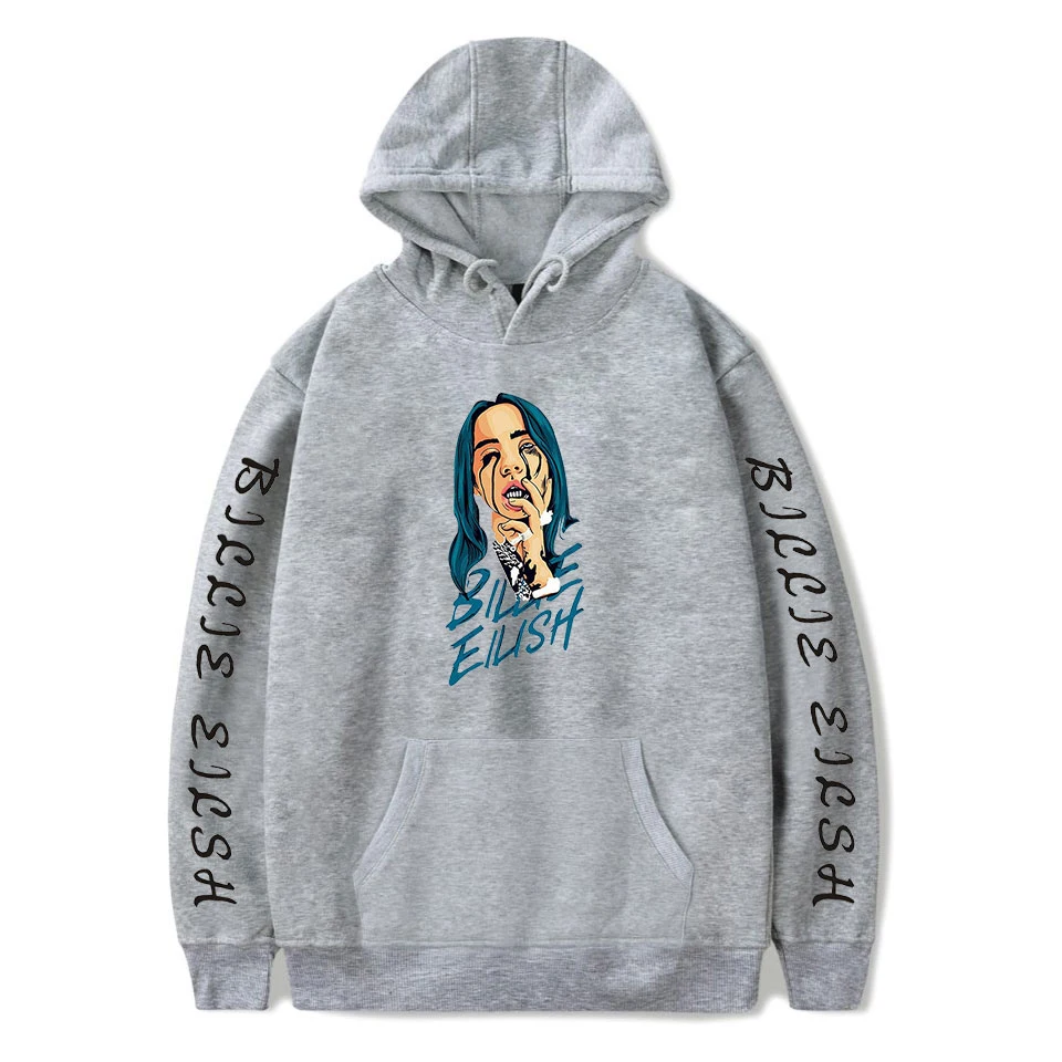 Новая популярная модная Толстовка Billie Eilish, женская и Мужская толстовка, пуловер на осень и зиму для мальчиков и девочек, удобное белое пальто