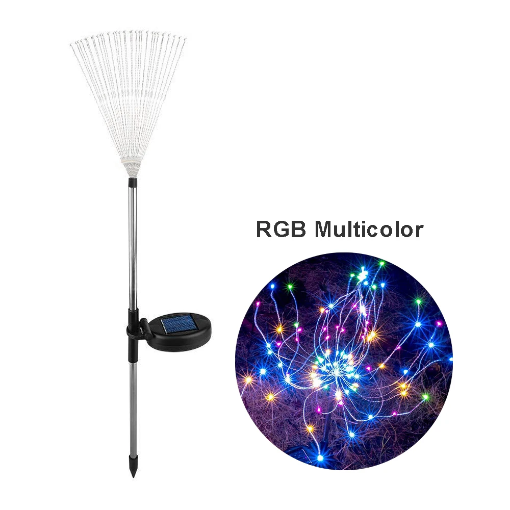 

90LED Solar Firework Tree Lawn Light for Passage Outdoor Garden Decoration