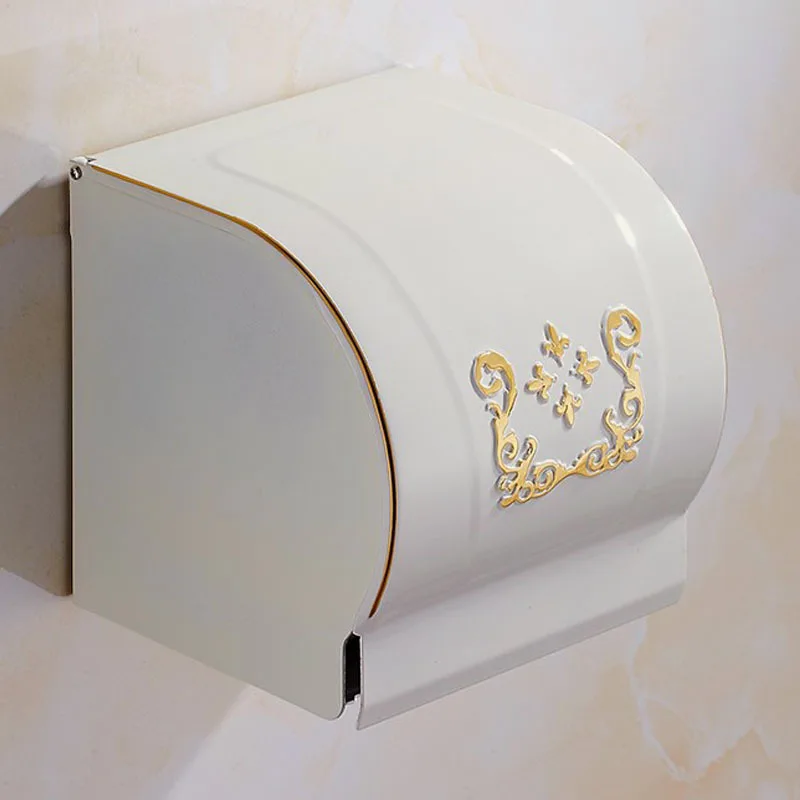 

Toilet European Style Tissue Box Toilet Paper Box Hole-Storage Shelf Toilet Paper Punched Bathroom Waterproof Toilet Paper Box