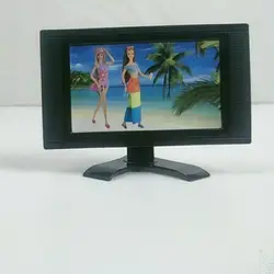 Игрушка телевизионная кукла lcd tv аксессуары пластиковая телевизионная машина игрушка домашний кинотеатр