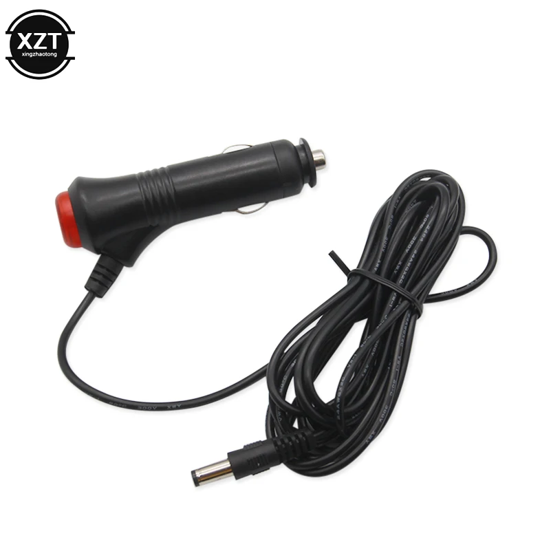 New 12V 5A DC Car Cigarette Lighter Charger With Fuse, Universal Power  Adapter DC Plug 5.5x2.1mm Cable 1.2m - AliExpress