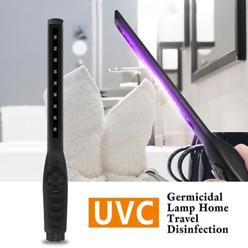 

1.8W Portable UVC Disinfection Light Hand-held Sterilizer Bacteria Prevention UV LED Lamp Disinfection Lamp for Home Travel