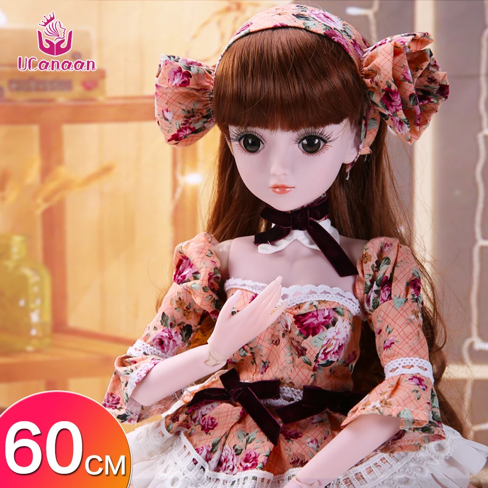 UCanaan 23 6 ''BJD SD кукла с одеждой наряд обувь парик Макияж волос 19 шариковых