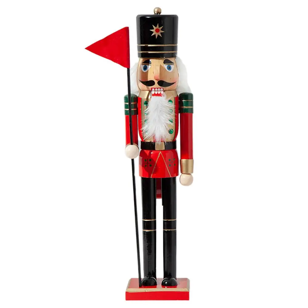 50CM/38CM Christmas Wooden Nutcracker Soldier Jewelry Children's Room Decoration Ornament Christmas Gift Nutcracker Puppe - Цвет: A