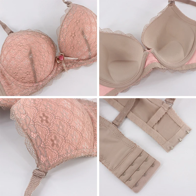 Sexy Women Lingerie Bras For Push Up Lace Floral Bra Supper Padded Bra Top Underwired Underwear Plus Size 85C-100C