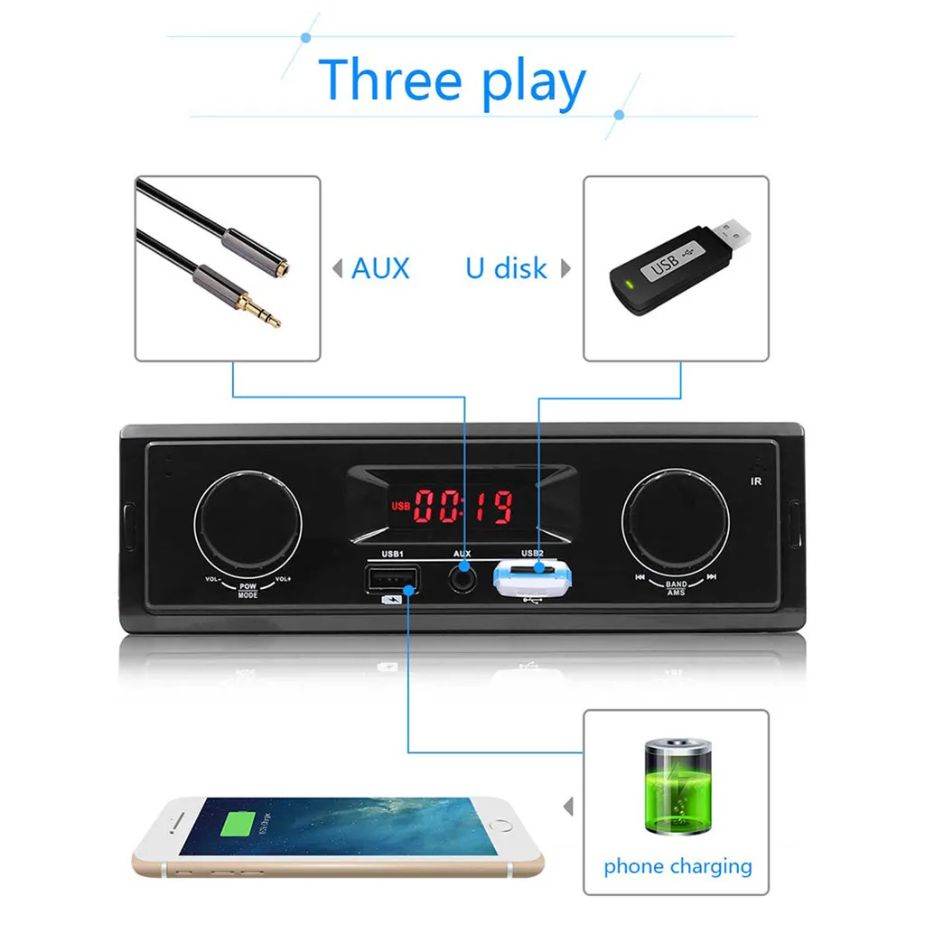 Автомобильный mp3-плеер 1 шт. SWM-K501 12 В Автомобильный mp3 BT аудио карта fm-плеер для перевозки хлеба автомобиля CD изменение DVD 0827#20